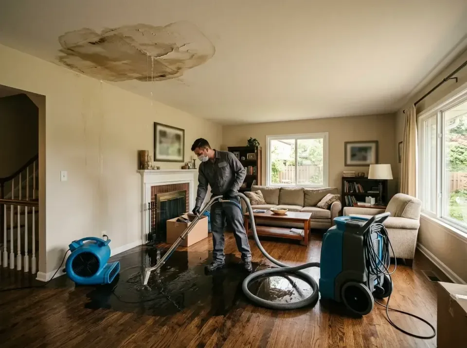attic-pipe-burst-ceiling-drip-008 — frequently asked questions, Water Damage Restoration & Carpet Care in South Beloit, IL